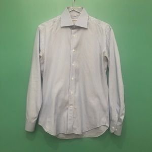 Piattelli Barneys New York Baby Blue White Stripes